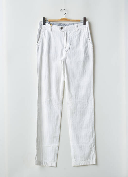 Pantalon droit blanc SCOTCH & SODA pour homme