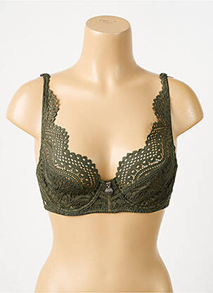 Soutien-gorge légère et transparente haut soutien-gorge emboitant vert MORGAN femme