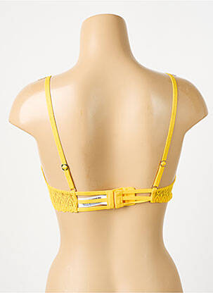 Soutien-gorge légère et transparente haut soutien-gorge emboitant jaune MORGAN femme