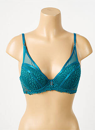 Soutien-gorge légère et transparente haut soutien-gorge moulé bleu MORGAN femme
