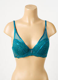 Soutien-gorge légère et transparente haut soutien-gorge moulé bleu MORGAN femme