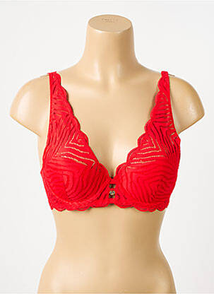 Soutien-gorge légère et transparente haut soutien-gorge moulé rouge MORGAN femme