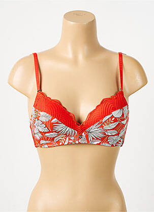 Soutien-gorge sans armature haut soutien-gorge moulé orange MORGAN femme