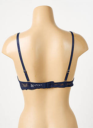 Soutien-gorge effet matière satinée haut soutien-gorge moulé bleu MORGAN femme