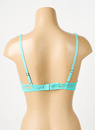 Soutien-gorge effet matière satinée haut soutien-gorge moulé bleu MORGAN femme