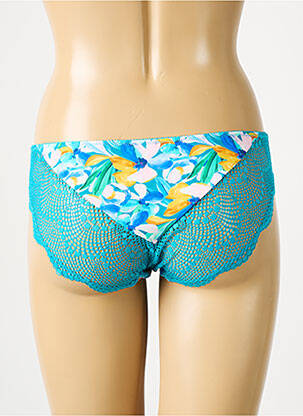 Culotte tissage satiné bleu MORGAN femme