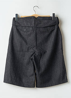 Bermuda taille à pinces taille haute gris AEM'KEI femme