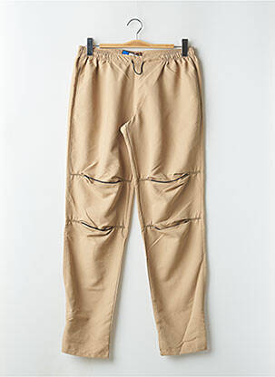 Pantalon droit tissage popeline taille normale beige BE YOU K femme