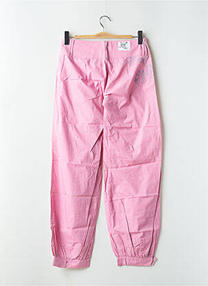 Pantalon 7/8 tissage popeline taille basse rose BE YOU K femme