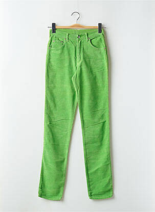 Pantalon slim taille haute taille haute vert CIMARRON femme