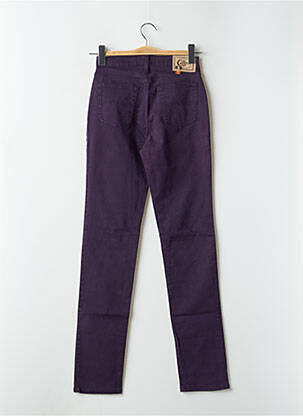 Jeans coupe slim stretch taille haute violet CIMARRON femme