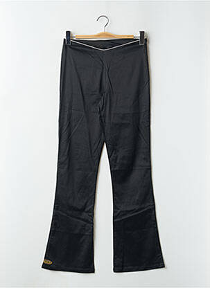 Pantalon droit taille à pinces taille haute noir DDP femme