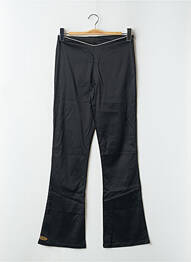 Pantalon droit taille à pinces taille haute noir DDP femme