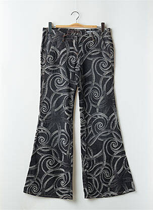Jean coupe flare taille basse taille basse gris ESZ DENIM femme