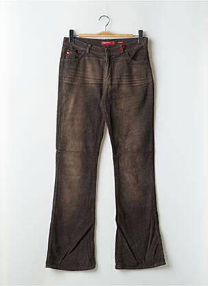 Pantalon flare stretch taille basse marron MISS SIXTY femme