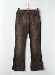 Pantalon flare stretch taille basse marron MISS SIXTY femme