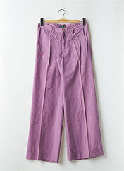 Pantalon large violet BE YOU K pour femme seconde vue