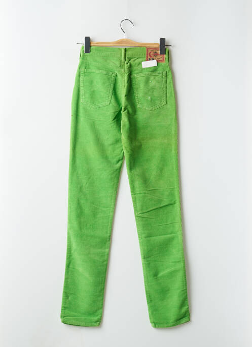 Pantalon slim stretch taille haute vert CIMARRON femme