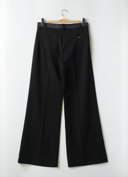 Pantalon flare fermeture zippée sous rabat avec crochet taille normale noir MISS SIXTY femme