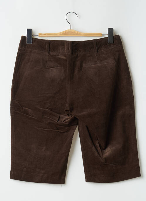 Bermuda marron YUMI.MAZAO pour femme