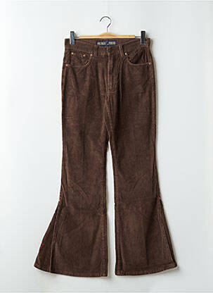 Jean coupe flare stretch taille normale marron FREEMAN T.PORTER femme