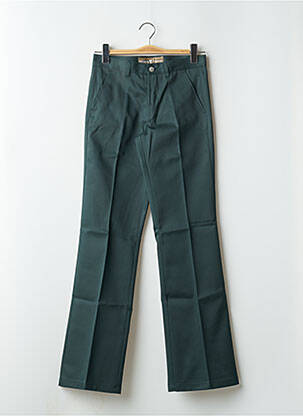 Pantalon chino tissage popeline taille normale vert FREEMAN T.PORTER femme