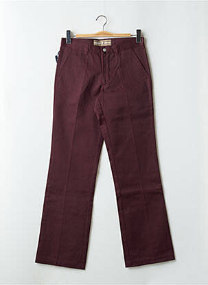 Pantalon chino tissage popeline taille normale violet FREEMAN T.PORTER femme