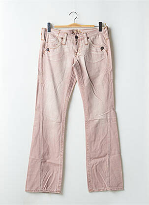 Jeans coupe droite stretch taille normale rose FREEMAN T.PORTER femme
