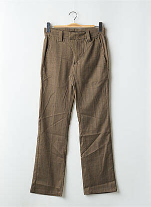 Pantalon chino tissage popeline taille normale marron FREEMAN T.PORTER femme