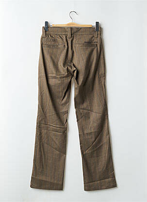 Pantalon chino tissage popeline taille normale marron FREEMAN T.PORTER femme