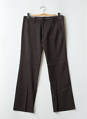Pantalon chino tissage popeline taille normale marron FREEMAN T.PORTER femme