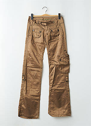 Pantalon cargo coupe droite taille normale marron FREEMAN T.PORTER femme