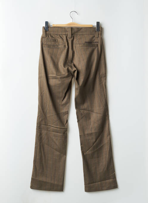 Pantalon chino marron FREEMAN T.PORTER pour femme