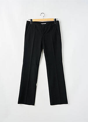 Pantalon chino fermeture zippée sous rabat boutonné taille normale noir FORNARINA femme
