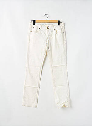 Jeans coupe slim tissage brut taille normale beige GUESS femme