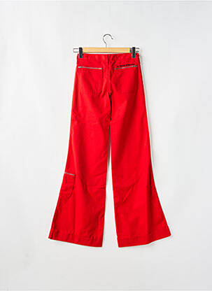 Jeans coupe large tissage brut taille normale rouge LA BRIGADA INTERNACIONAL femme