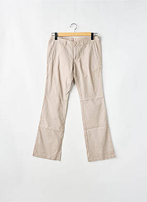 Pantalon chino tissage popeline taille normale gris LADY SOUL femme