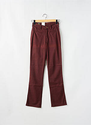 Jeans coupe slim stretch taille normale rouge LEE femme