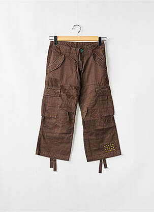 Pantacourt coupe droite taille normale marron LOIS homme