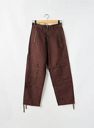 Jeans coupe droite poches taille normale marron MELTIN'POT homme