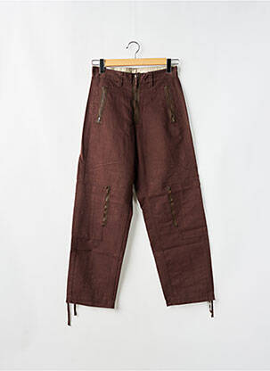 Jeans coupe droite poches taille normale marron MELTIN'POT homme