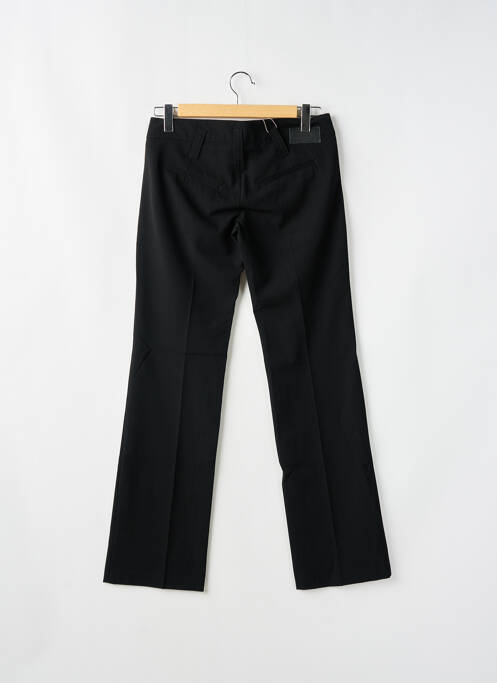 Pantalon chino fermeture zippée sous rabat boutonné taille normale noir FORNARINA femme