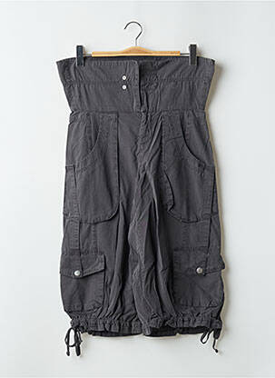 Pantacourt taille haute taille haute gris ONLY femme