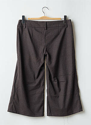 Pantacourt fermeture zippée sous rabat boutonné marron PAKO LITTO femme