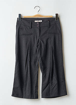 Pantacourt fermeture zippée sous rabat boutonné gris PAKO LITTO femme