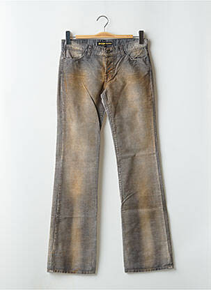 Pantalon flare stretch taille basse gris RWD femme