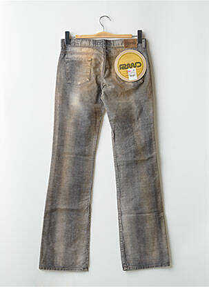 Pantalon flare stretch taille basse gris RWD femme