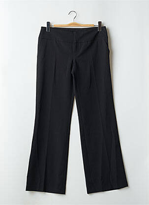 Pantalon droit tissage crêpe taille normale noir SCHOOL RAG femme