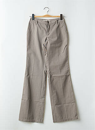 Pantalon flare taille à pinces taille haute gris SCHOOL RAG femme