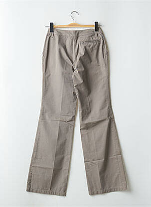 Pantalon flare taille à pinces taille haute gris SCHOOL RAG femme